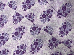 Light Purple Floral Cotton Fabric
