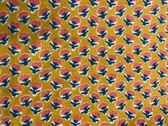 Yellow Floral Cotton Fabric