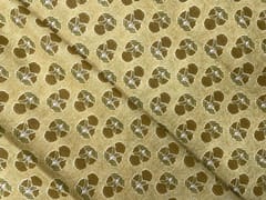 Dull Yellow Floral Cotton Fabric