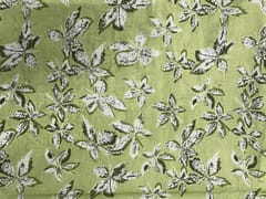 Light Green Floral Cotton Fabric
