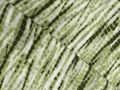 Light Green Stripes Shibori Cotton Fabric