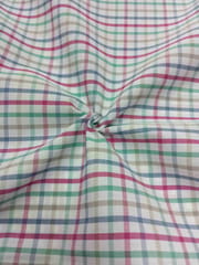 Multi Colour Yarn Dyed Cotton Check Fabric