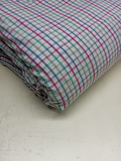 Multi Colour Yarn Dyed Cotton Check Fabric