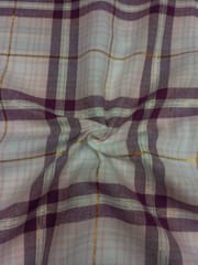 Lurex Check Yarn Dyed Cotton Fabric