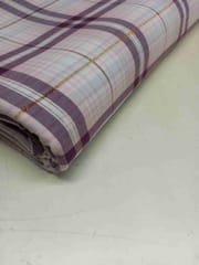 Lurex Check Yarn Dyed Cotton Fabric