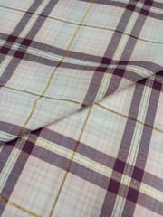 Lurex Check Yarn Dyed Cotton Fabric