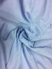 Blue Oxford Yarn Dyed Cotton Chambray Fabric