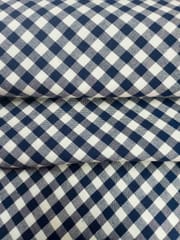 Royal Blue Plain Weave Yarn Dyed Cotton Fabric
