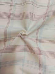 Cream Yarn Dyed Twill Weave Cotton Fabric