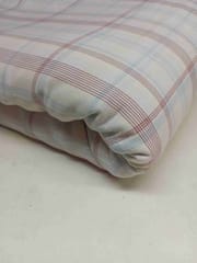 Cream Yarn Dyed Twill Weave Cotton Fabric