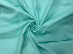 Turquoise Blue Plain Pure Linen Fabric - 60 Lea