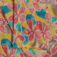 Multi Colour Cotton Cambric Printed Fabric