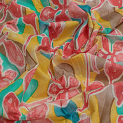 Multi Colour Cotton Cambric Printed Fabric