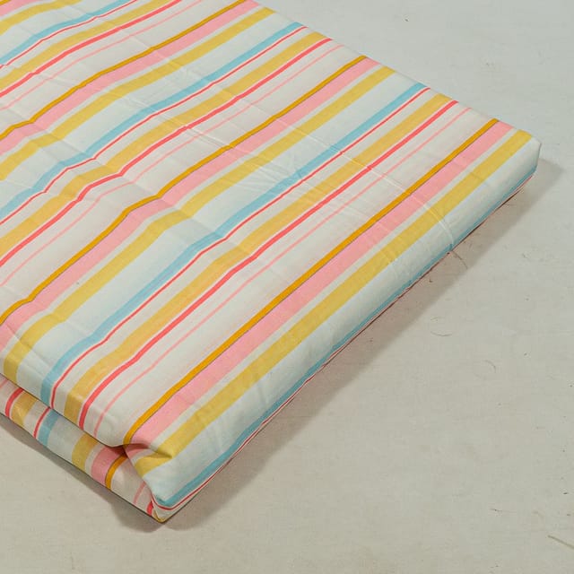 Multi Colour Cotton Cambric Printed Fabric
