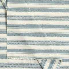 Green Colour Yarn Dyed Dobby Stripes