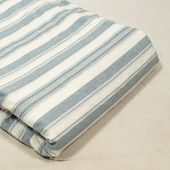 Green Colour Yarn Dyed Dobby Stripes