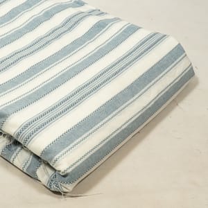 Green Colour Yarn Dyed Dobby Stripes