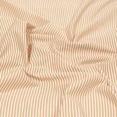 Brown Colour Yarn Dyed Cotton Stripes Fabric