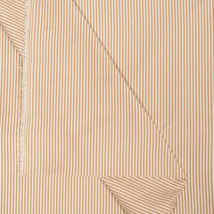 Brown Colour Yarn Dyed Cotton Stripes Fabric