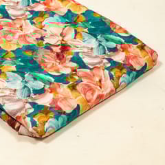 Multi Colour Lawn Cotton Digital Printed Fabric