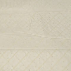 Dyeable Chanderi Embroidered Fabric