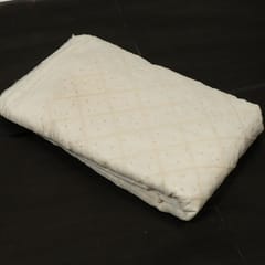 Dyeable Chanderi Embroidered Fabric