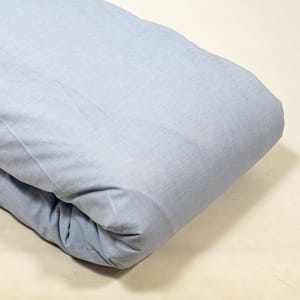 Sky Blue Colour Cotton Chambrey Fabric
