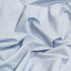 Sky Blue Colour Cotton Chambrey Fabric