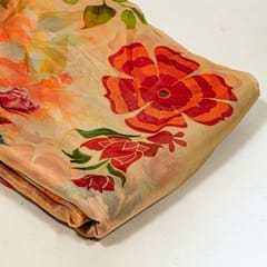 Multi Colour Viscose Organza Digital Printed Fabric