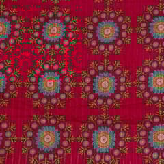 Rani Colour Cotton Leno Floral Digital Printed Fabric