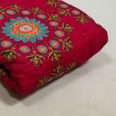 Rani Colour Cotton Leno Floral Digital Printed Fabric