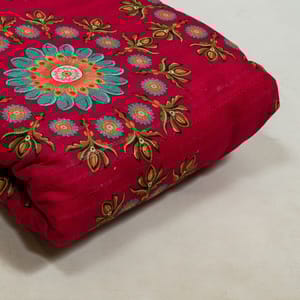 Rani Colour Cotton Leno Floral Digital Printed Fabric