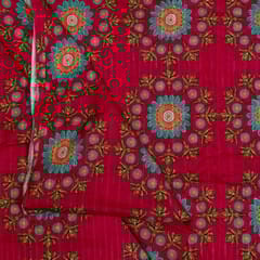 Rani Colour Cotton Leno Floral Digital Printed Fabric