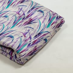 Multi Colour Muslin Digital Printed Fabric