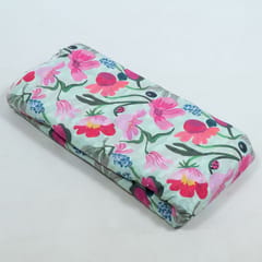 Light Green Colour Cotton Orbit Booti Floral Digital Printed Fabric
