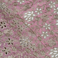 Move Colour Tissue Crepe Cutwork Fabric