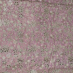 Move Colour Tissue Crepe Cutwork Fabric