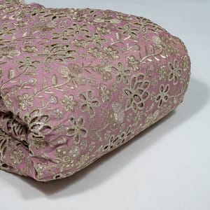 Move Colour Tissue Crepe Cutwork Fabric