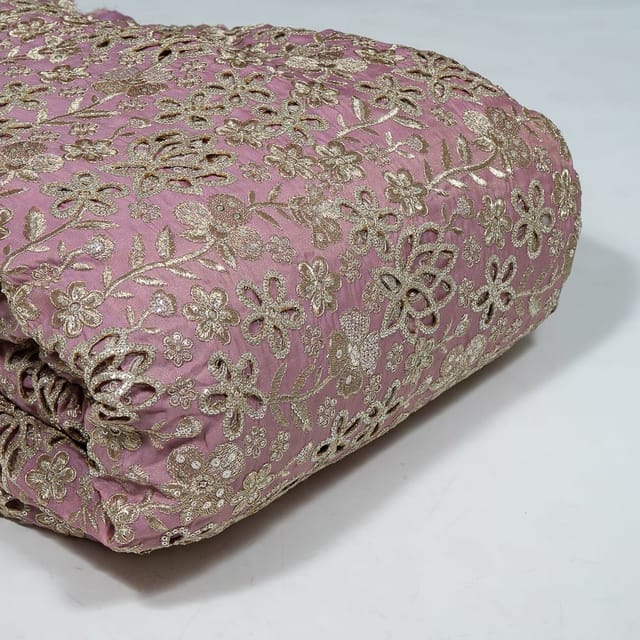 Move Colour Tissue Crepe Cutwork Fabric