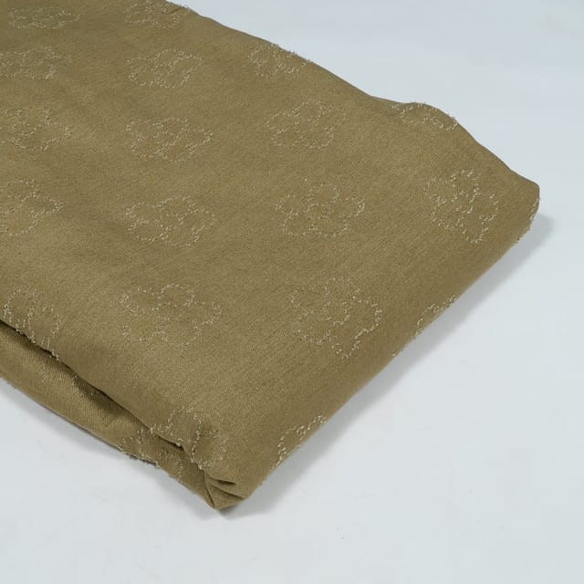 Khakhi Colour Self Denim Fabric
