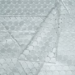White Colour Chemical Lace Cutwork Fabric