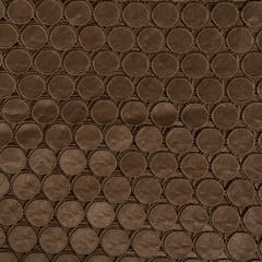 Brown Colour Chemical Lace Cutwork Fabric