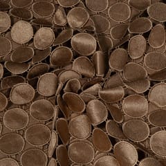 Brown Colour Chemical Lace Cutwork Fabric