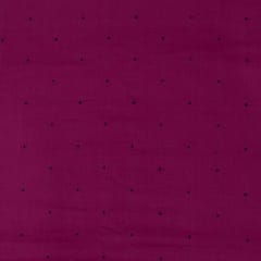 Wine Colour Cotton Dobby Jacquard Fabric