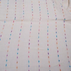 Multi Colour Cotton Blend Dobby