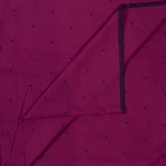 Wine Colour Cotton Dobby Jacquard Fabric