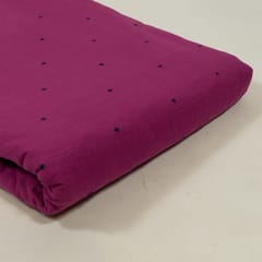 Wine Colour Cotton Dobby Jacquard Fabric