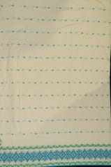 Sky Blue Colour Jamdani Cotton Fabric