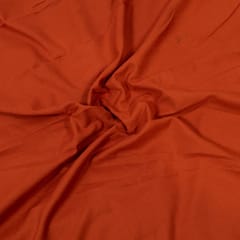 Rust Colour Rayon Slub Fabric