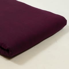Wine Colour Rayon Slub Fabric